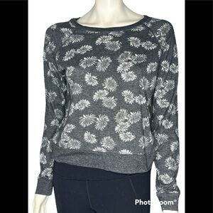 Nollie Cropped Floral Sweatshirt